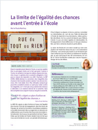 Matthey_Marie-Paule_Limites_Egalite_Chances_Avant ecole